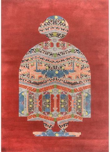 handgeknüpfter Orienteppich Eterno-Princess Pea aus Indien Maß 180x120 cm